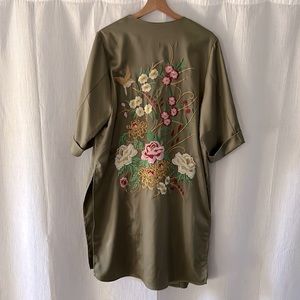 Japanese Floral Print Kimono